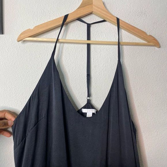 Lunya Washable Silk Slip Dress Black Size L - Picture 3 of 8